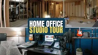 I Transformed My Basement into my Dream Home Office and Music Studio - 2023 Office Tour