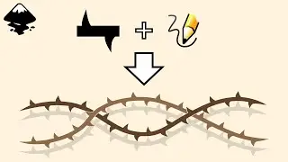 Draw Intertwined Vines with Thorns in Inkscape