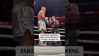 JAKE PAUL SHOWING MIKE TYSON RESPECT IN THE LAST Round  #miketyson #jakepaul #loganpaul #Netflix