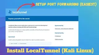 How to expose Local Services to Internet with LOCALTUNNEL on Kali Linux