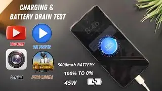 Realme C65 Battery Drain & Charging Speed Test | 5000mah | 45W | PUBG, YouTube, MX Player, Camera |