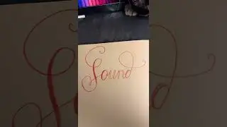 Vintage script lettering 