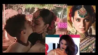 Kangana Ranaut 😘 kiss little boy many times