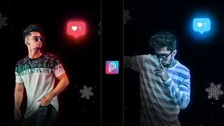 Neon Glowing Instagram Creative Photo Editing | Picsart Photo Editing - Xyaa Edits🔥