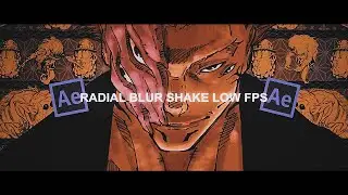 Radial Blur Shake Low FPS Effect | After Effects