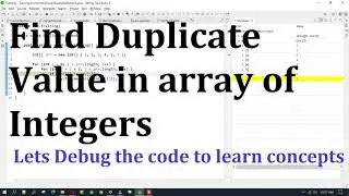 How to find duplicate element in an array in java