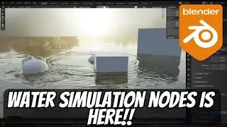 Blender Water Simulation Geometry Nodes IS HERE!!