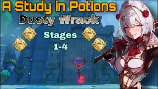 Completing All Stages of Dusty Wrack | A Study In Potions | - Genshin Impact