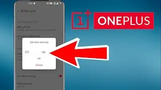 Turn on/off Data Warning in OnePlus