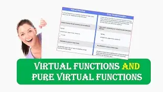 What is the difference between Virtual functions and Pure Virtual functions