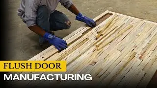 Fascinating Process of Flush Door Making | Step-by-Step Process| Flush Door Making Factory Tour