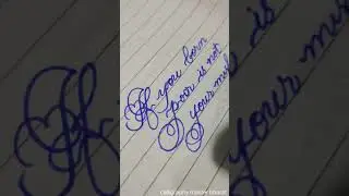 stylish calligraphy handwriting/ neat and clean writing by bharat