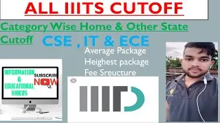 All IIITs Cutoff | Jeemain2021 | Category Wise Cutoff | JEE 2021 | IIIT Cutoff | IIIT at lower rank