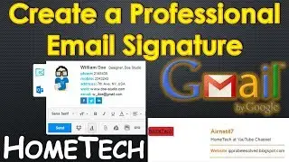 Create a Gmail Signature with Images, Social Icons & Logo | How to Email Signature Tutorial