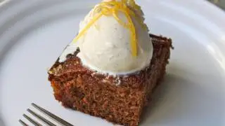 Gingerbread Cake with Lemon Glaze - Christmas Gingerbread Dessert