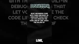 Debugger JavaScript Tool #developertools #javascript #developer