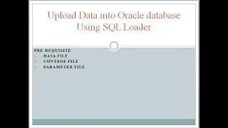 Upload external file data into Oracle database table from Command Line.