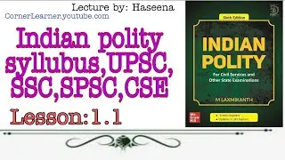 Syllubus to Indian polity | For UPSC/SSC/IAS Lecture | Lecture By Haseena - Corner Learner