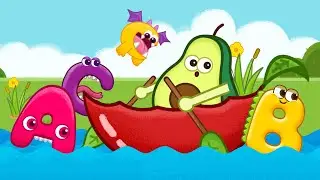 Row row row your boat with alphabet monsters - lullaby for kindergarten