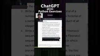 ChatGPT gives Python Exercises