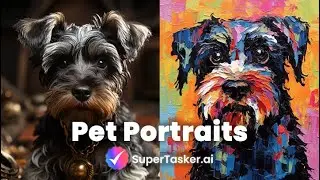 Pet Masterpieces: Crafting AI Art Portraits for Companions of All Kinds Generated by SuperTasker.ai