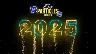 After Effects Tutorial: Particles Logo & Text Animation | Simple Way - No Plugings | 2025