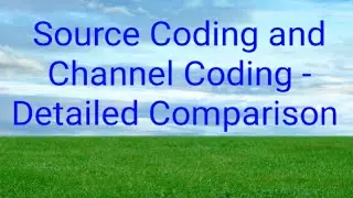 Gate 1992 Source coding, Channel coding