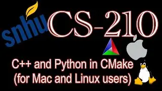 SNHU CS-210 - Integrating C++ and Python in CMake (for Mac and Linux users)