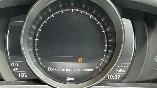 Volvo V40 Service light reset. Book time for maintenance warning message