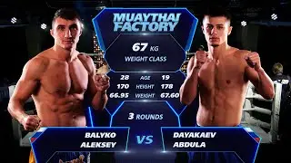 Muaythai Factory Кемерово 12.11.21 Балыко Алексей - Даякаев Абдула