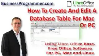 LibreOffice Base How To Create A Database Table