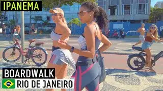 🇧🇷 RIO DE JANEIRO | Caminhando no Calçadão de Ipanema Holiday【4KUHDR】