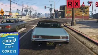 GTA V Online СТАНДАРТНЫЕ НАСТРОЙКИ RX 470 4GB I3 10100F 16 GB RAM