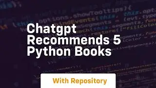 Chatgpt recommends 5 python books