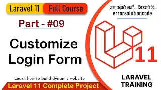 Laravel 11 Full Course | #09 Customize Login Form