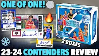 DID PANINI SAVE THIS SET (ONE OF ONE)? 🤔🔥 2023-24 Panini Contenders Basketball FOTL Hobby Box Review