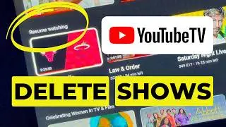 How to Delete Shows From YouTube TV's Resume Watching Section!