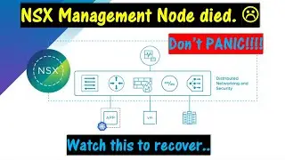 Single Node Failure VMware NSX-T / NSX Management Cluster.  How to recover..