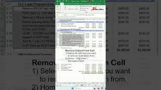 How do I remove an indent from multiple cells in Excel?  - Excel Tips and Tricks