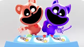 Smiling Critters Animation 3D - CatNap and Bobby BearHug