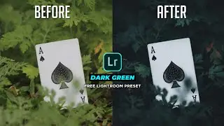 Lightroom Mobile Free DNG Preset | Free Lightroom Mobile Preset Tutorial | Moody Dark Green Preset