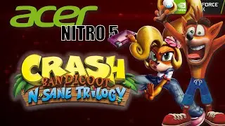 Crash Bandicoot Remastered N. Sane Trilogy gameplay Acer Nitro 5 GTX - 1650 i5 9300H 16GB RAM  pt-br