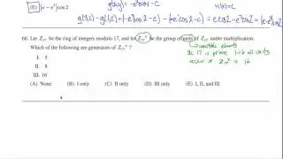 Math Subject GRE Practice Test #66 GR1268