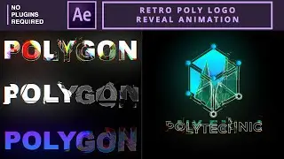 Retro Poly Logo Reveal Animation | After Effects Tutorial