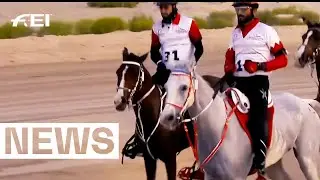 The Crown Prince of Bahrain 🤝 The new FEI Endurance World Champion!