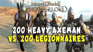 200 Sturgian Heavy Axeman vs. 200 Legionary in Bannerlord