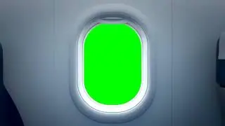 Airplane 3D Green Screen Vfx effect video