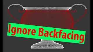 Ignore Backfacing - выделение только видимых полигонов во вьюпорте 3d Max