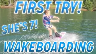 7 Years Old and Wakeboards for the FIRST TIME ever with me, Shaun Murray