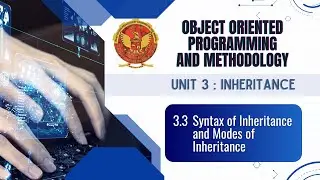 3.3 Syntax of Inheritance and Modes of Inheritance | CS305/CS504(B) |